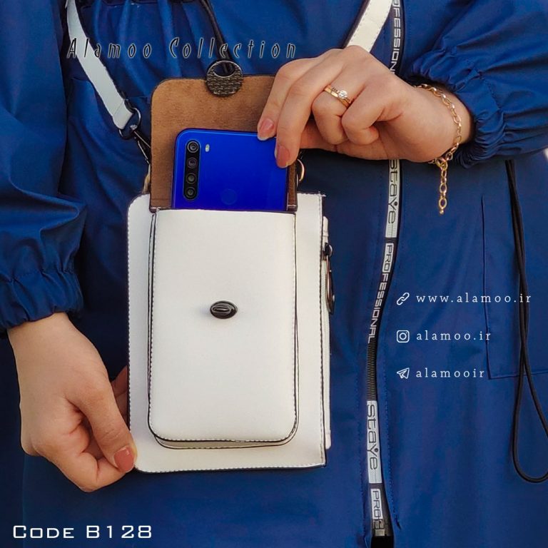 کیف دوشی زنانه مدل هیوا کد B128 - سفید