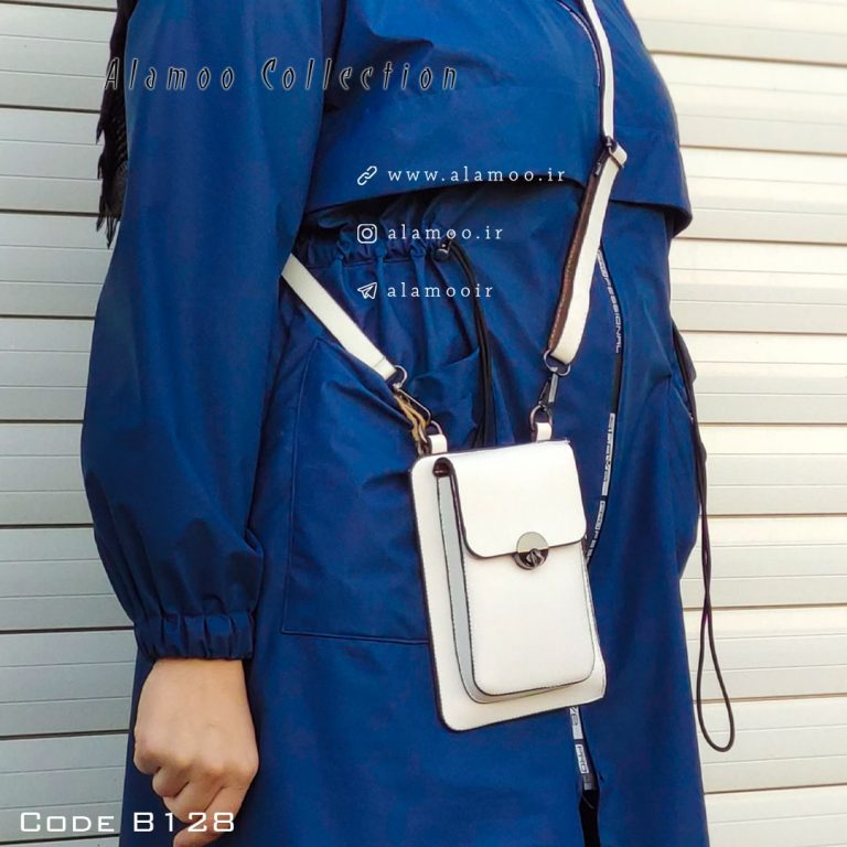 کیف دوشی زنانه مدل هیوا کد B128 - سفید