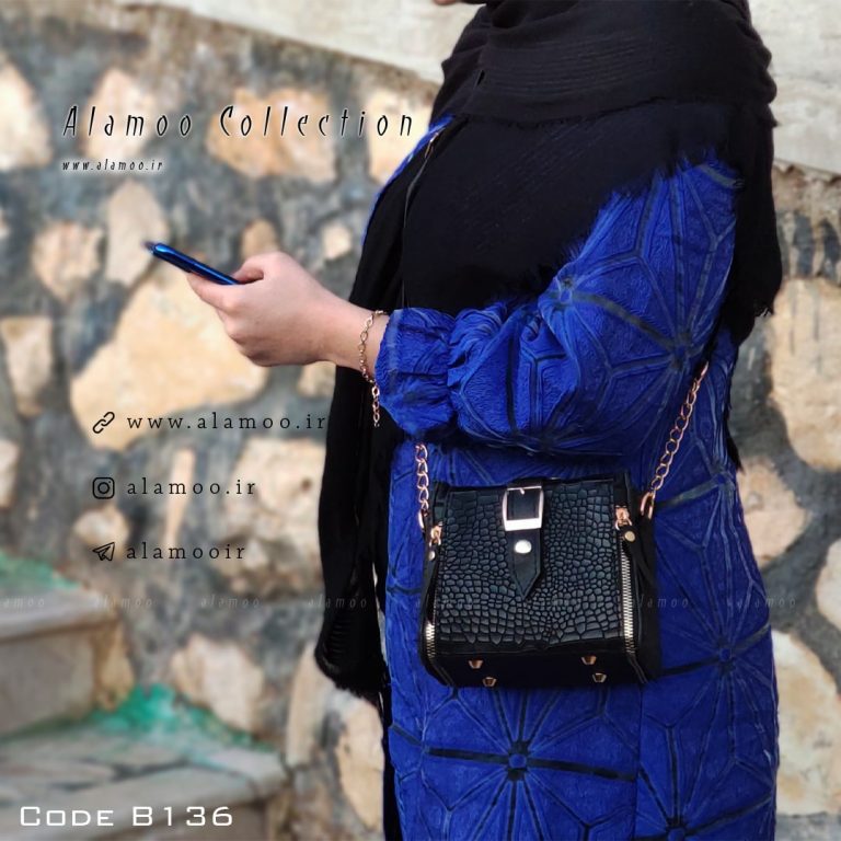 کیف دوشی زنانه مدل مایسا کد B136 - مشکی