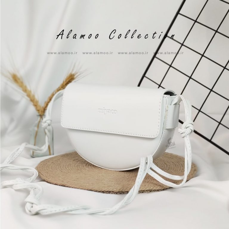 کیف دوشی زنانه مدل میاکو کد B185 - سفید